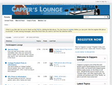 Tablet Screenshot of capperslounge.com